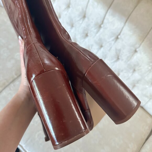 Steven Madden Adalyn Brown Boots - Picture 5 of 8